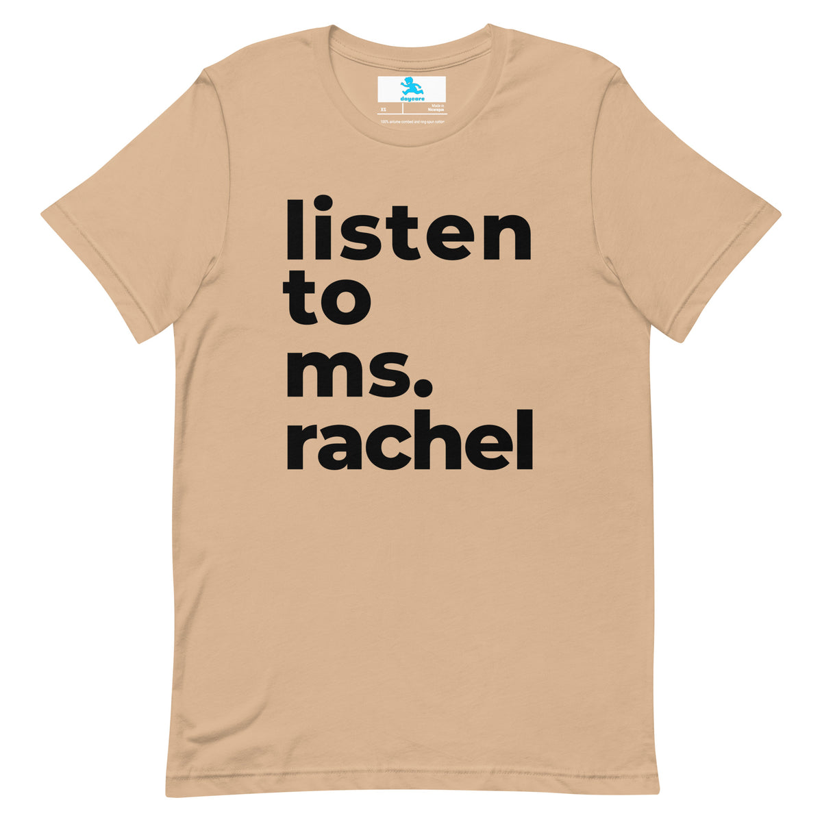 "Listen to Ms. Rachel" T-Shirt – Soft, Fun, and for the Parents Who Know the Power of Ms. Rachel!