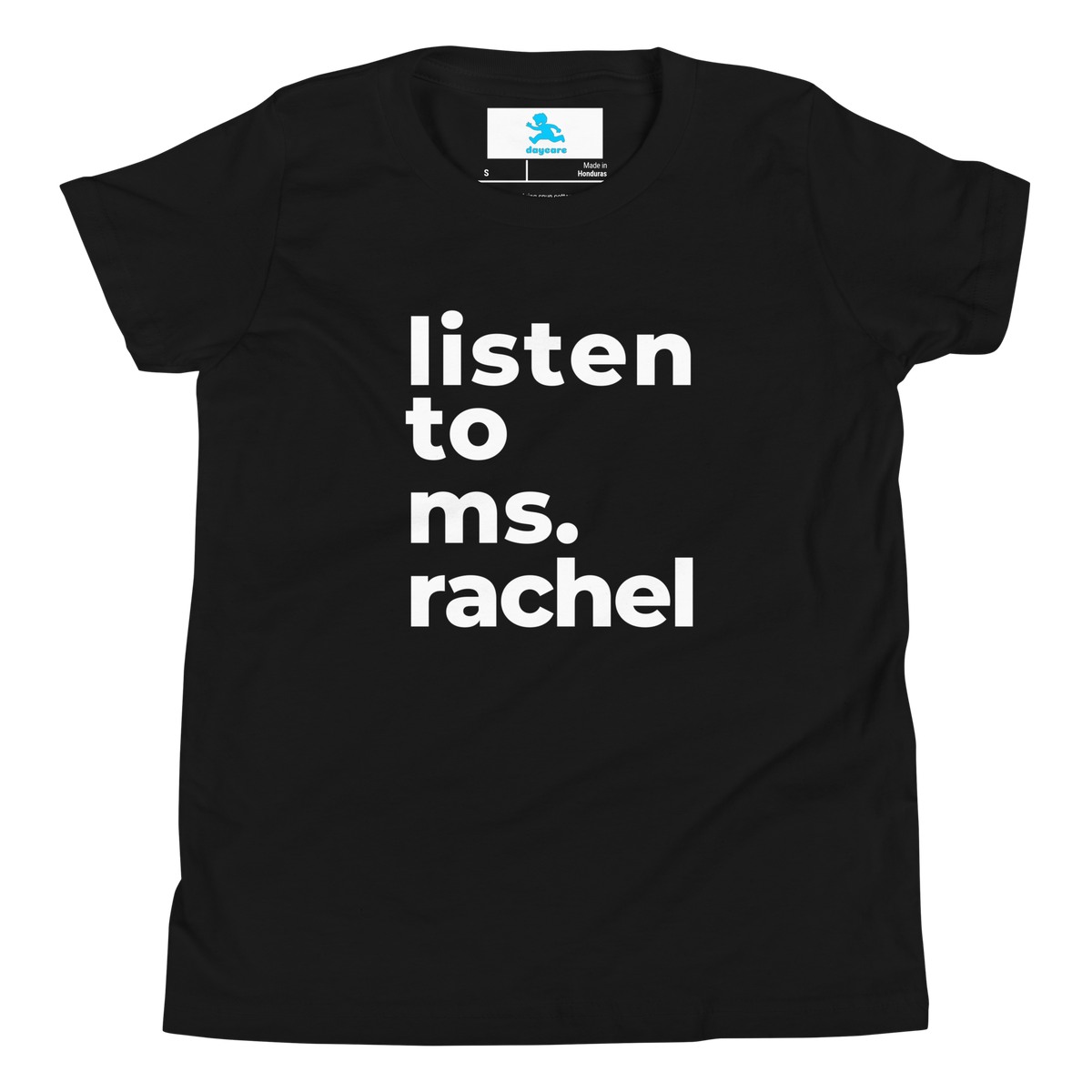 "Listen to Ms. Rachel" T-Shirt— "Listen to Ms. Rachel" T-Shirt—Youth Short Sleeve T-Shirt