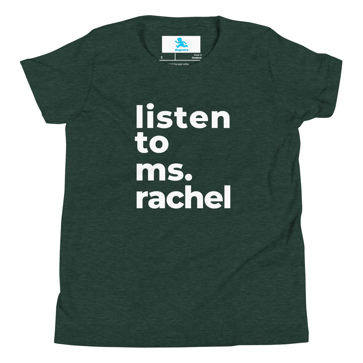 "Listen to Ms. Rachel" T-Shirt— "Listen to Ms. Rachel" T-Shirt—Youth Short Sleeve T-Shirt