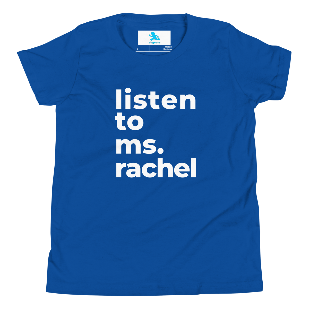 "Listen to Ms. Rachel" T-Shirt— "Listen to Ms. Rachel" T-Shirt—Youth Short Sleeve T-Shirt